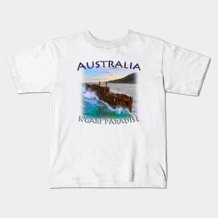 Australia - K'Gari Paradise, S.S. Maheno Kids T-Shirt